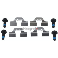 Klocki hamulcowe (przód) TRW GDB1330 | RENAULT MEGANE II, CLIO III,ESPACE III,CITROEN C3 II, C4, PEUGEOT  307, 308 (440661332R) 
