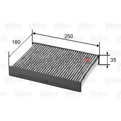 Filtr kabiny VALEO 715820 | NISSAN,RENAULT (272774812R,272774BU0A)