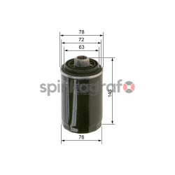Filtr oleju BOSCH F026407080
