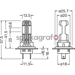 Żarówka halogenowa LED OSRAM 64210DWESY-2HB